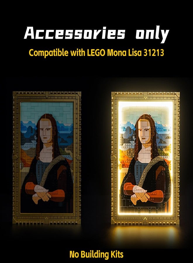 أضواء بريك بلينغ LED متوافقة مع ليغو موناليزا، طقم إضاءة إبداعي متوافق مع ليغو 31213 (أضواء فقط، بدون نموذج) - Image 4